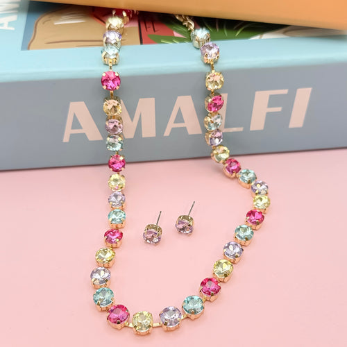 Cotton Candy Crush Necklace