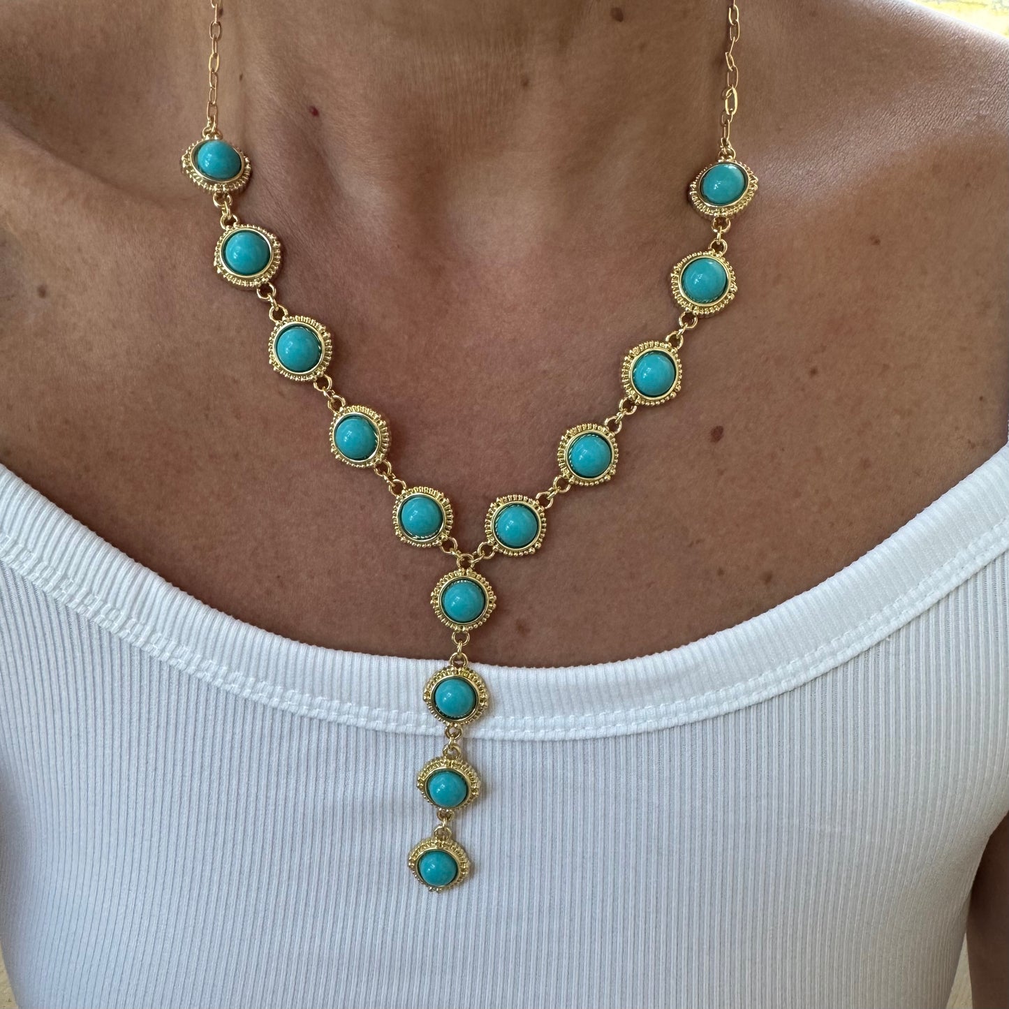 Turquoise Cascade Necklace