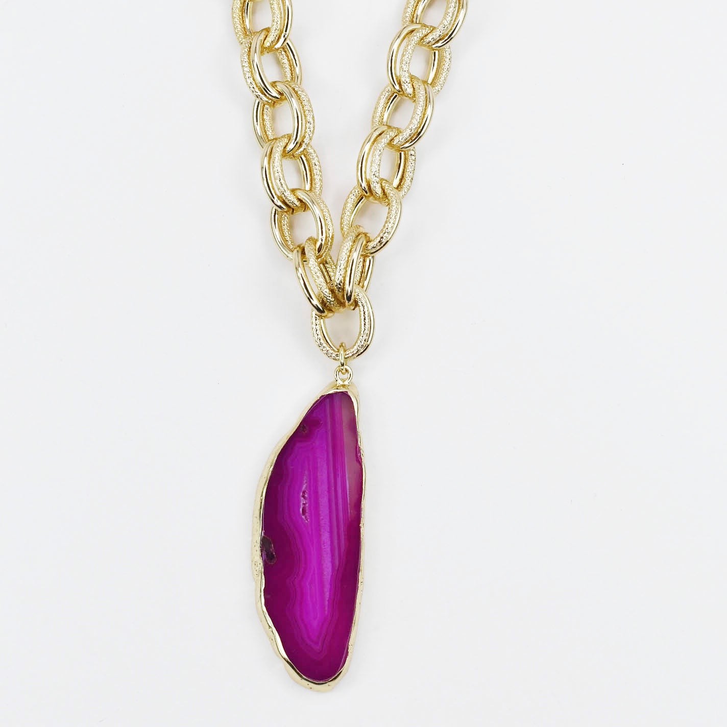 Purple Drift Pendant Necklace