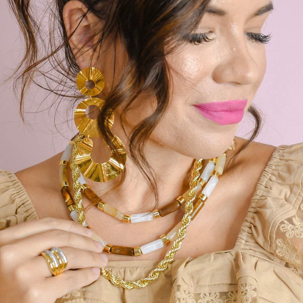 Caramel Candy Bar Chic Necklace