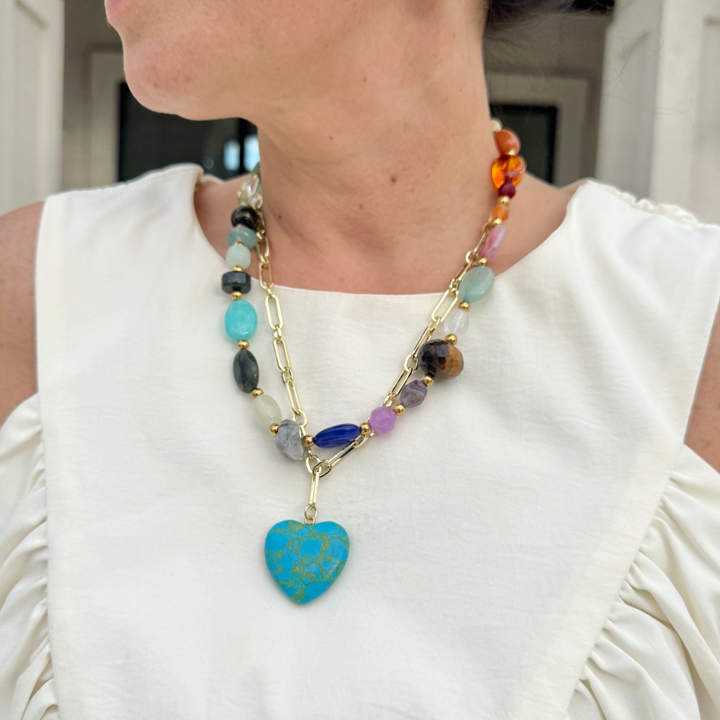 Color Muse Gemstone Necklace