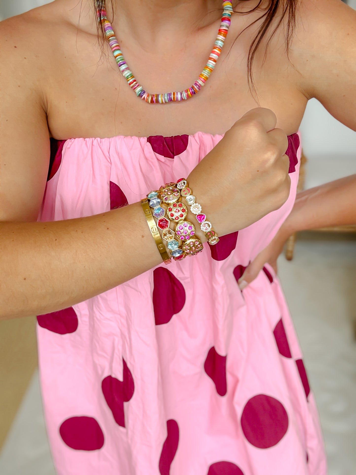Smiley Sparkle Bracelet Set