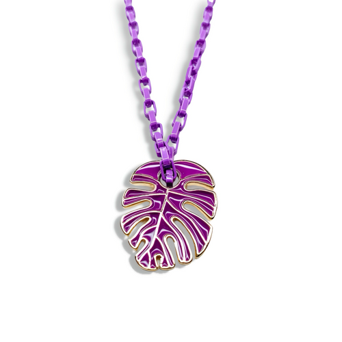 Purple Palm Necklace N2