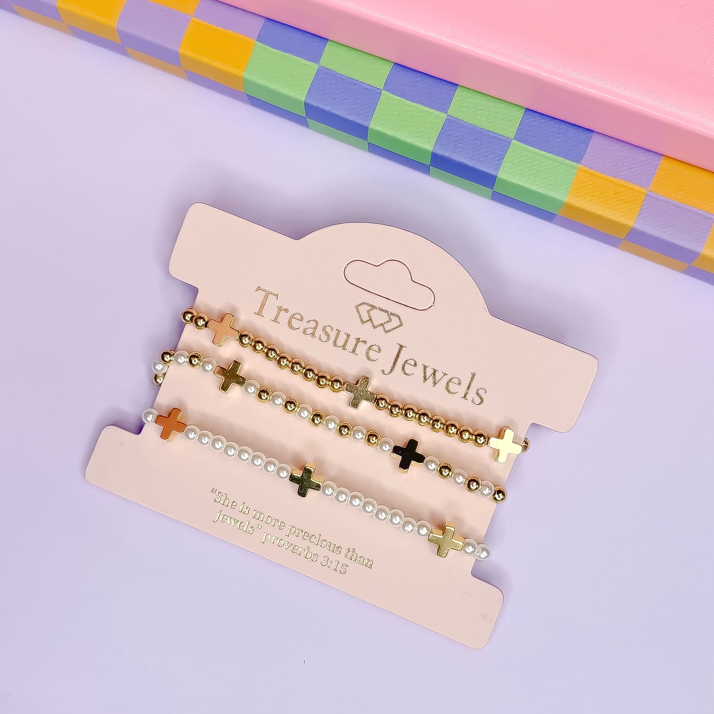 Crossed Grace Bracelet Set