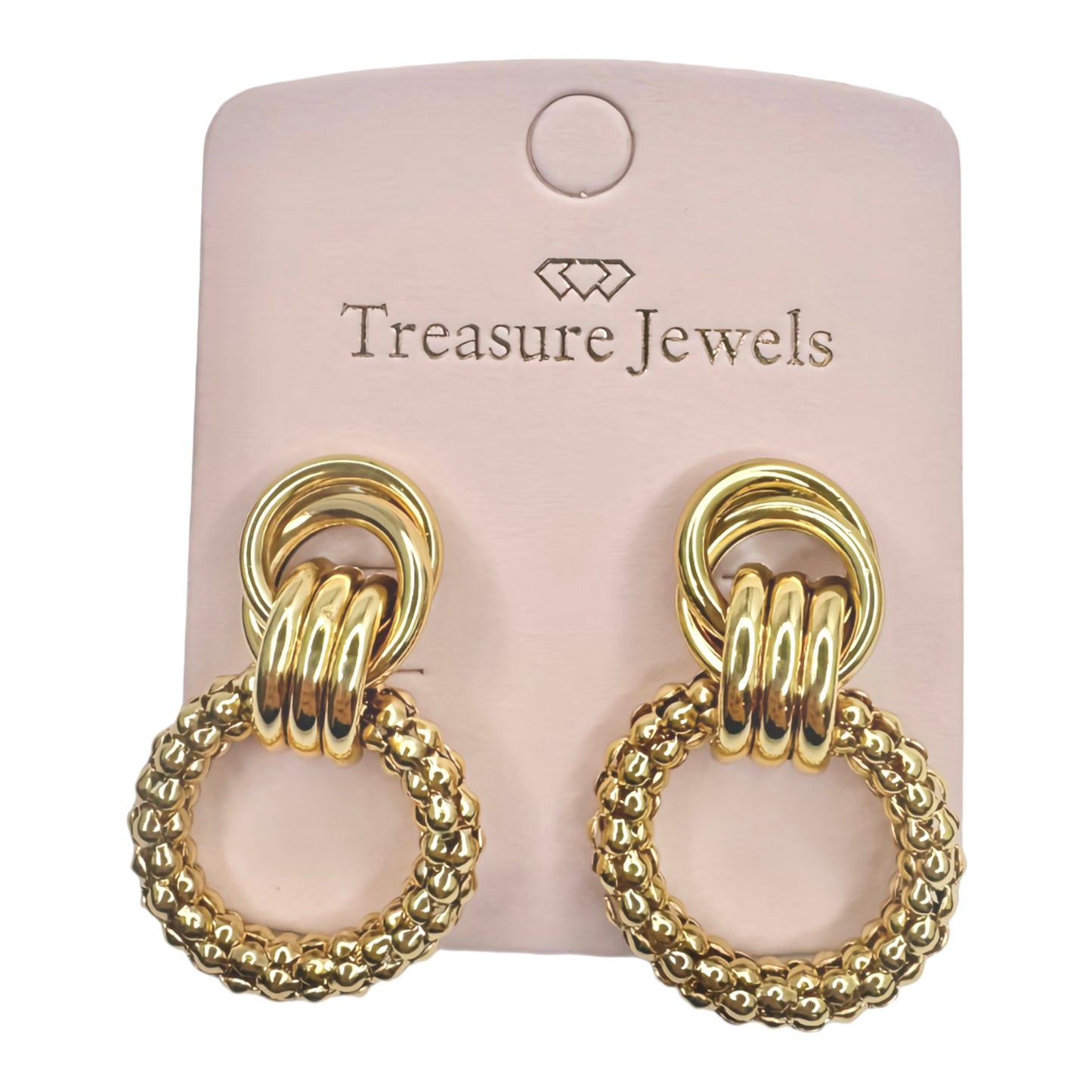 Golden Radiance Hoop Stud