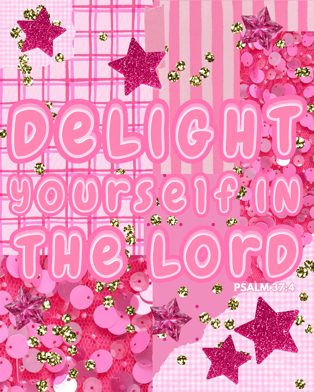 Delight Yourself In The Lord Gold Necklace