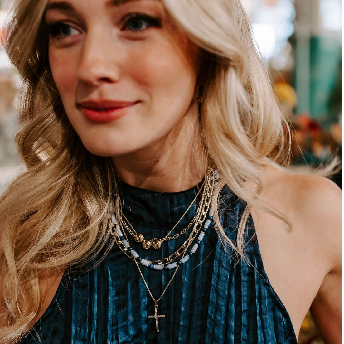 Triple Fireball Necklace