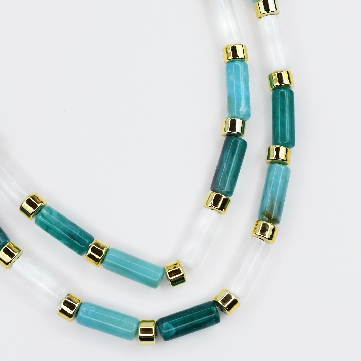 Aqua Candy Bar Chic Necklace