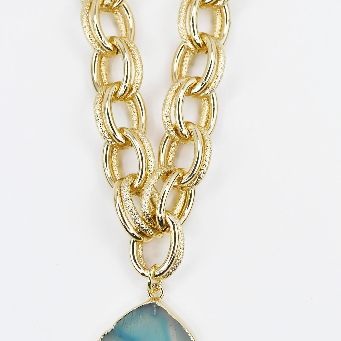 Azure Drift Pendant Necklace