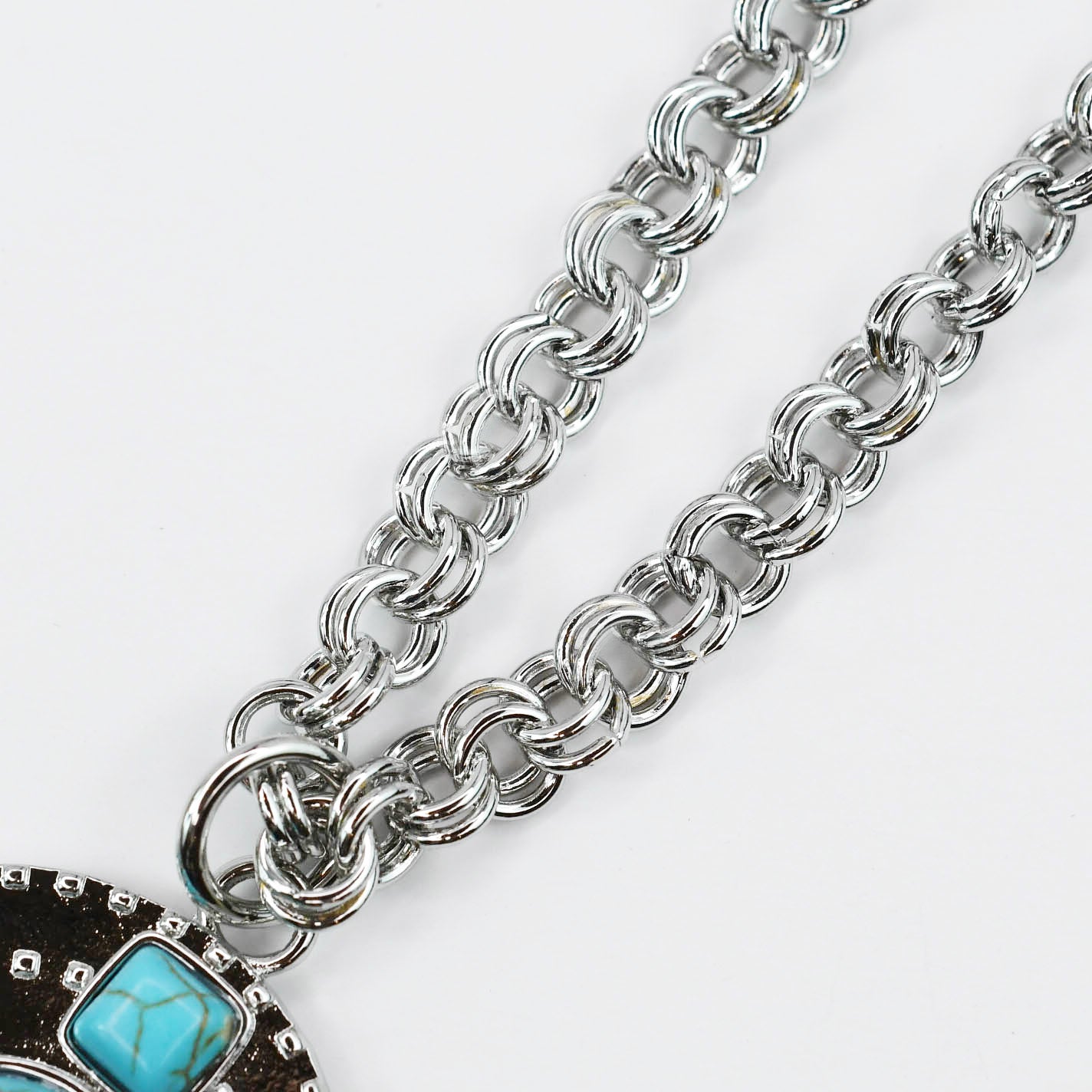 Azure Pendant Silver Necklace