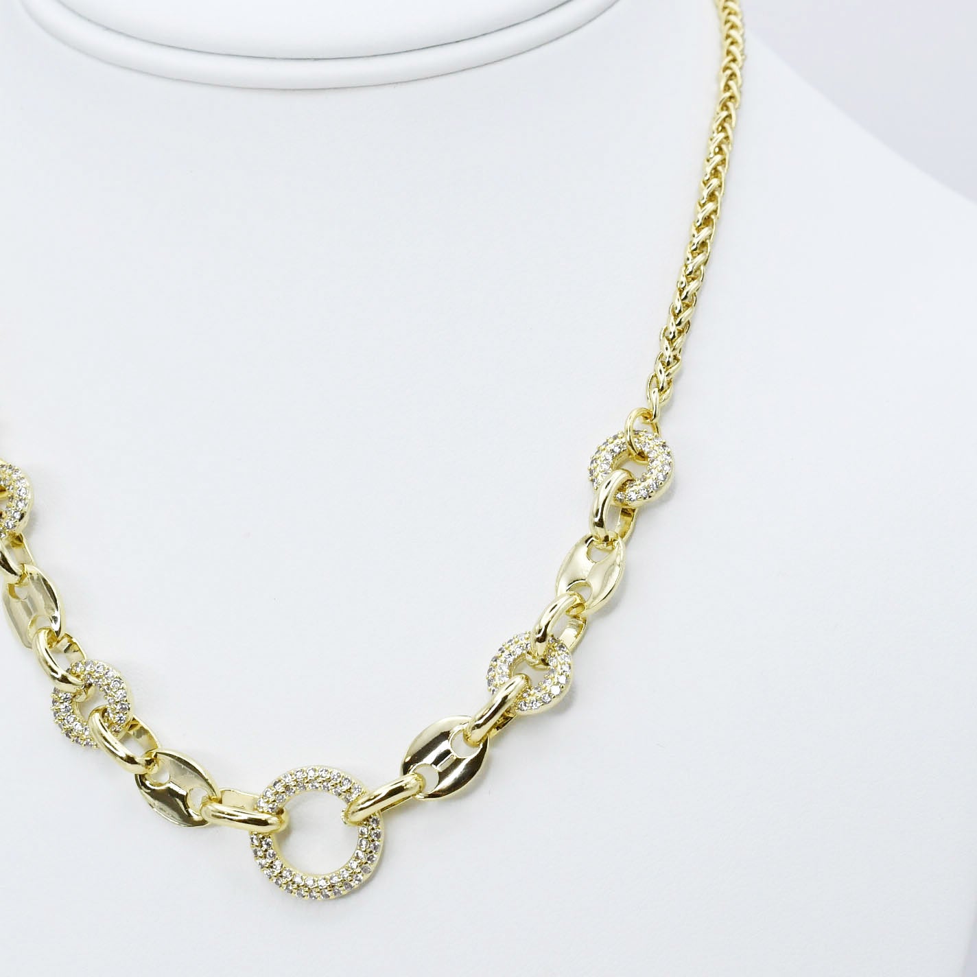 Bedazzled Gold Chain O18