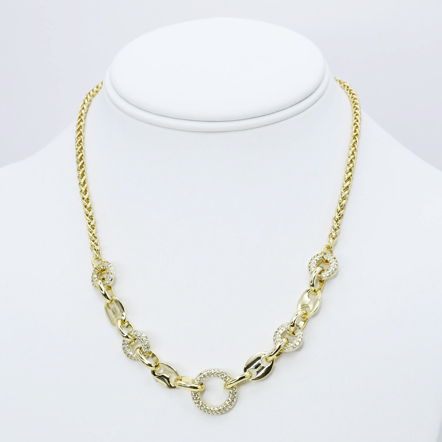 Bedazzled Gold Chain O18