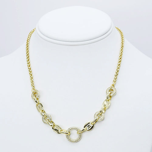 Bedazzled Gold Chain O18