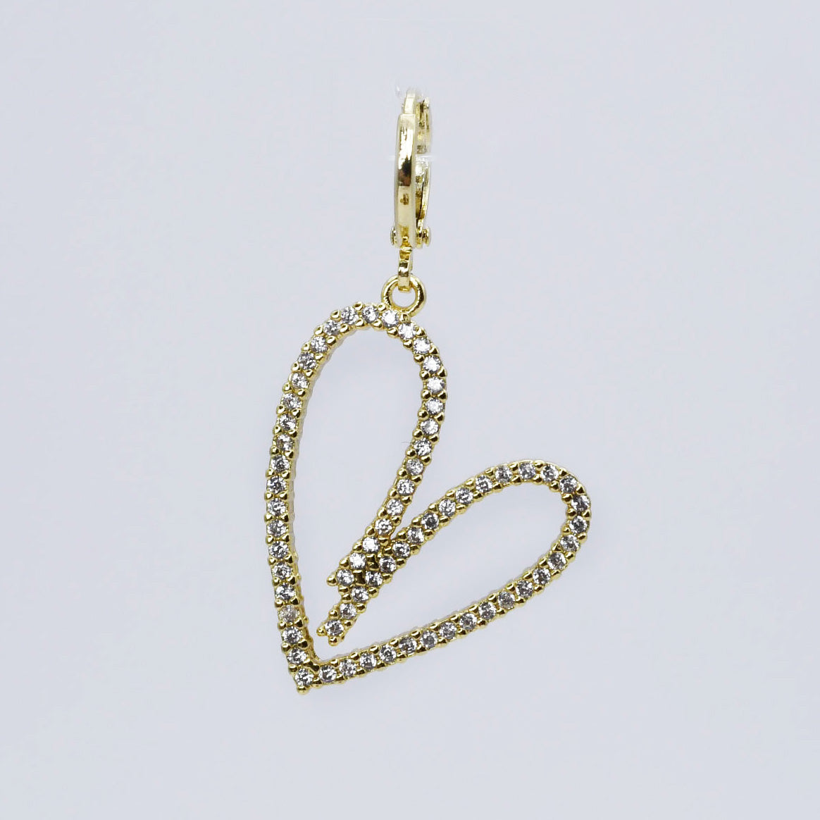 Big Tracing Heart Charm CH-376
