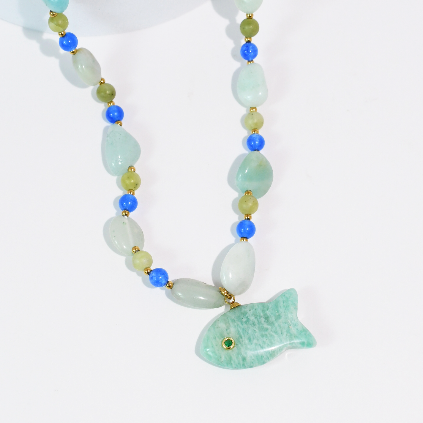 Blue Fishy Necklace
