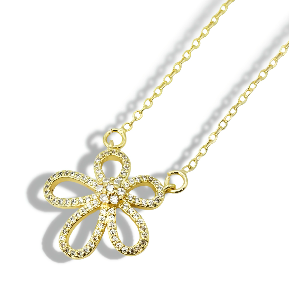 Flower Power Gold Necklace