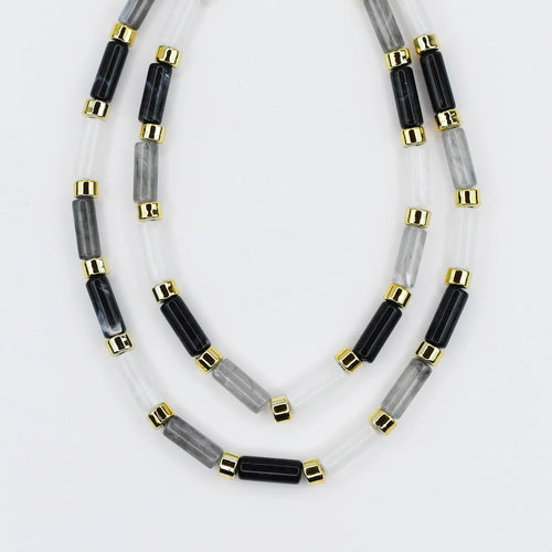 Charcoal Candy Bar Chic Necklace