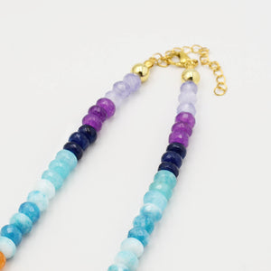 Colorful Gemstone with Pearl