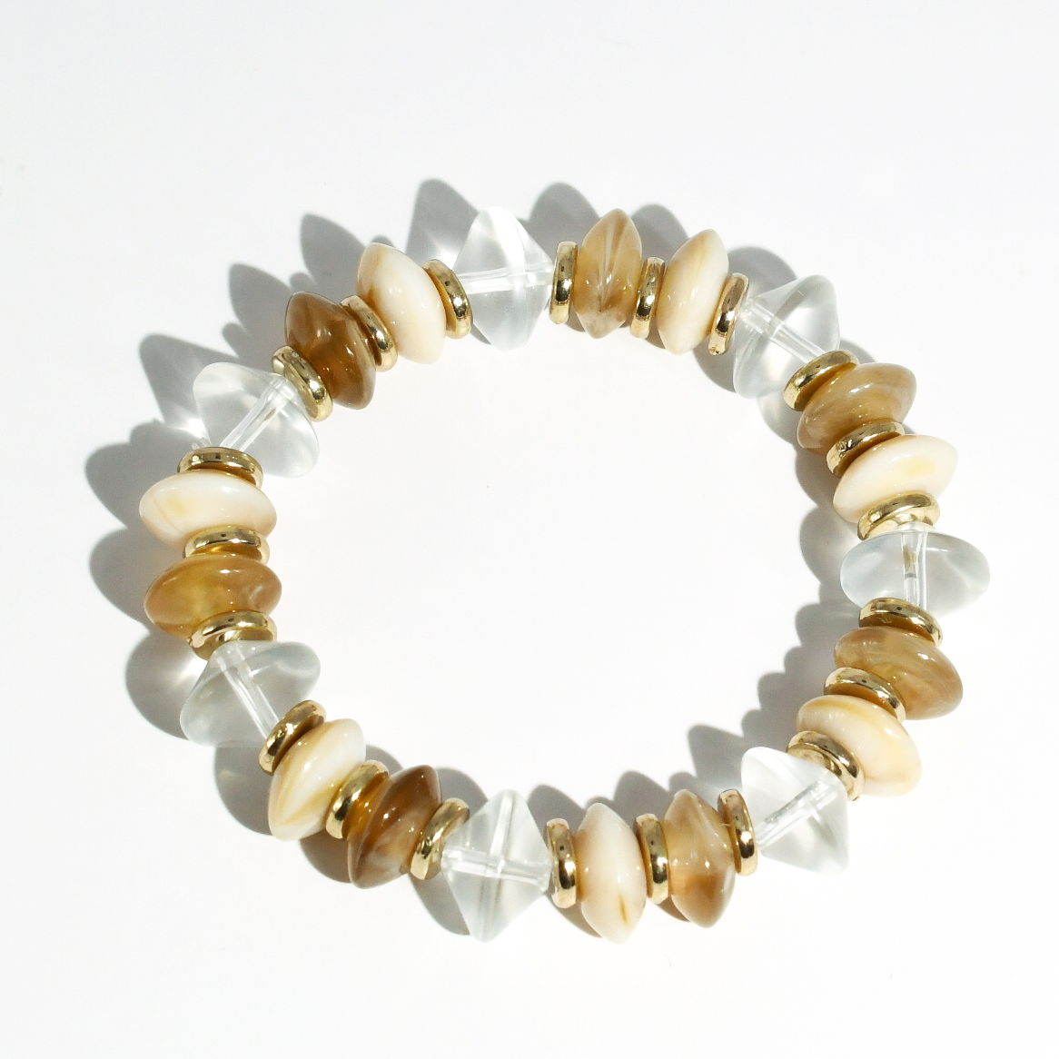 Cream Pop Beaded Bracelet