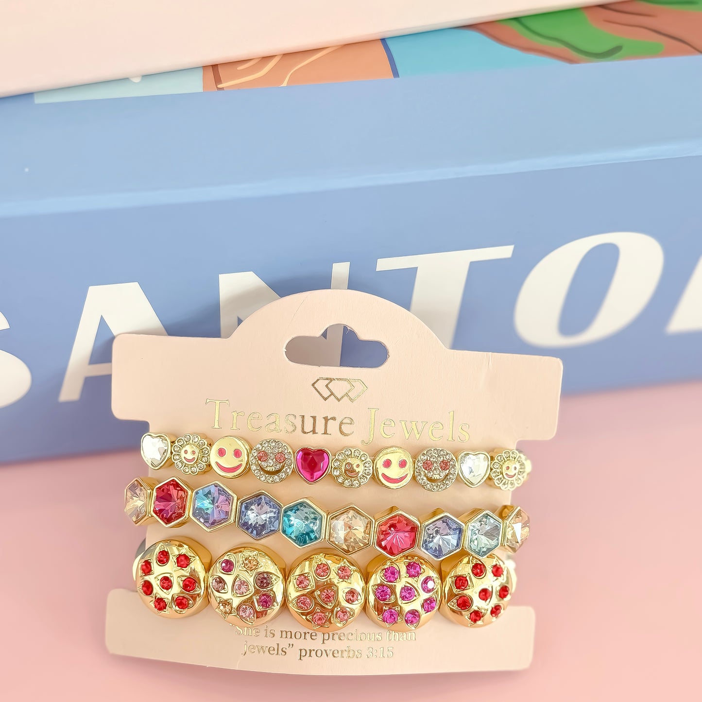 Smiley Sparkle Bracelet Set