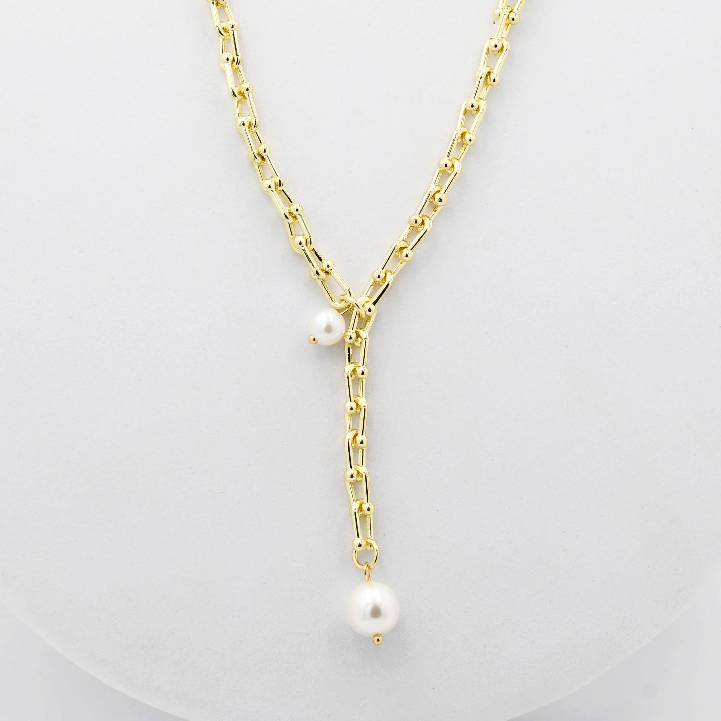 Dangle Pearl Necklace B2
