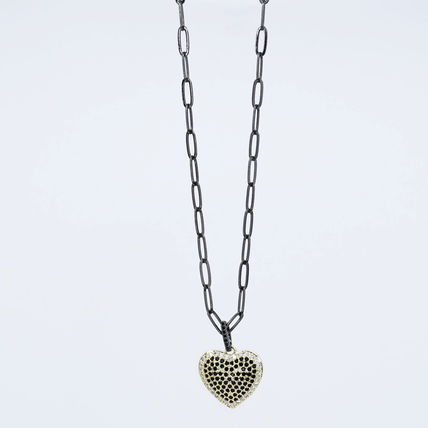 You Got My Heart Black Necklace