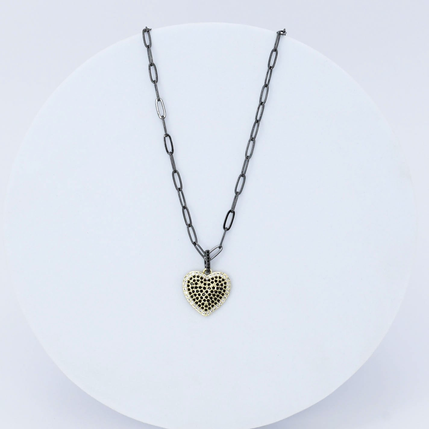 You Got My Heart Black Necklace