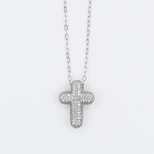 Faithful Glow Silver Necklace