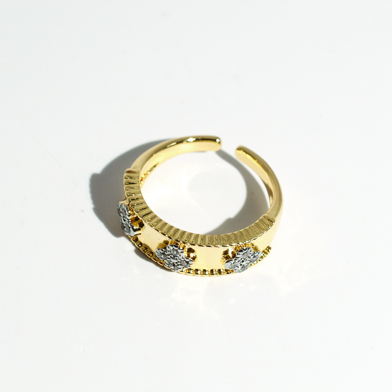 hypoallergenic ring, waterproof ring, tarnish free jewelry, boutique wholesale jewelry, dainty gold ring, gemstone statement ring, sparkly cubic zirconia ring, high quality jewelry gifts, elegant gold plated ring, trendy fashion ring, pastel gemstone ring