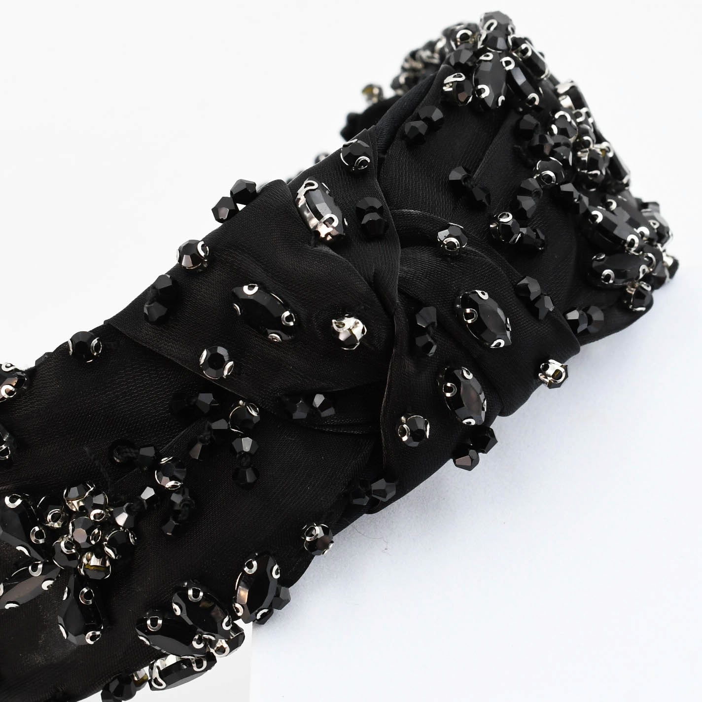 Bejeweled Black Headband U36