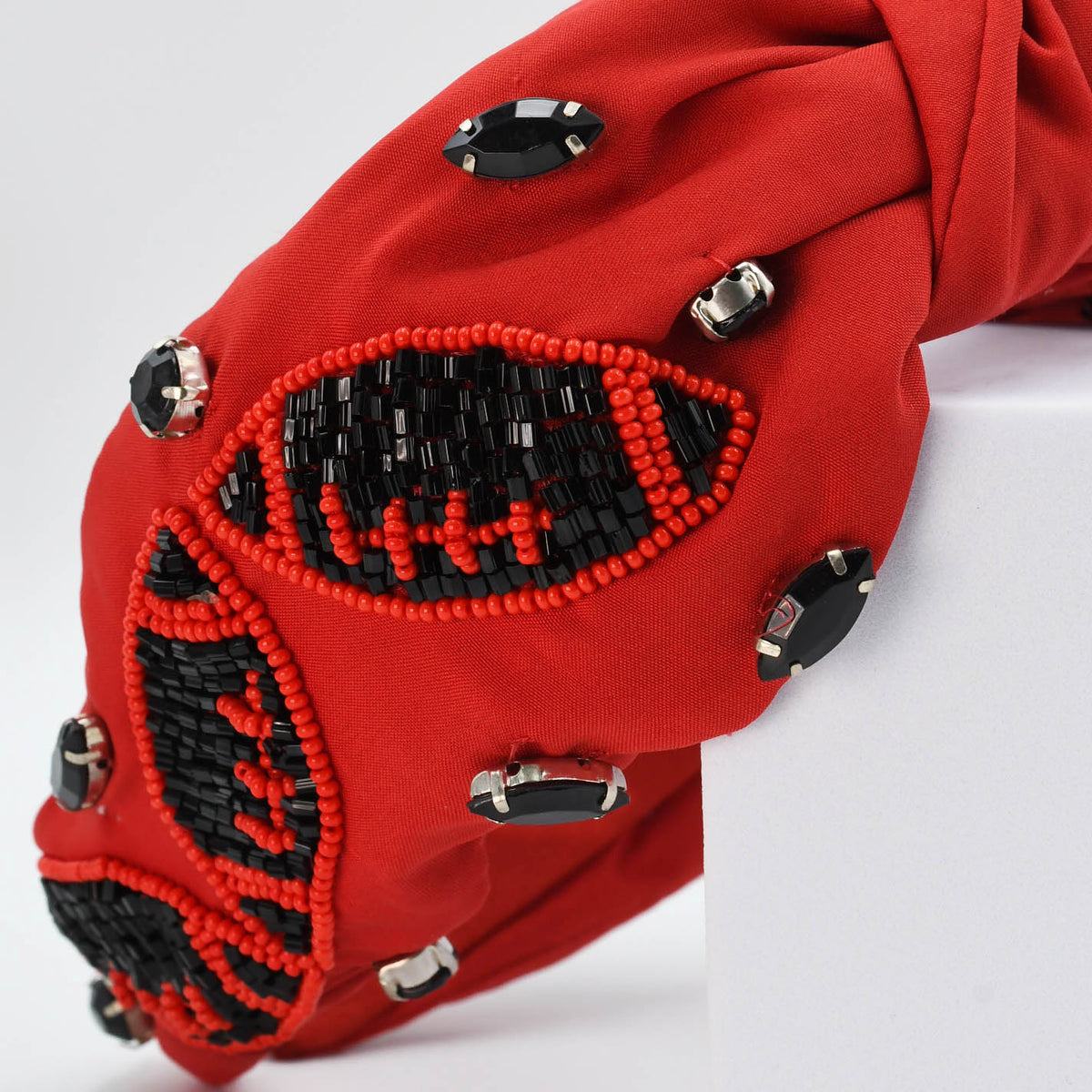 Black/Red Football Headband Treasure Jewels, Inc.