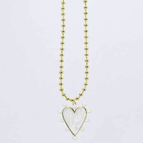 Heart of Pearls Necklace