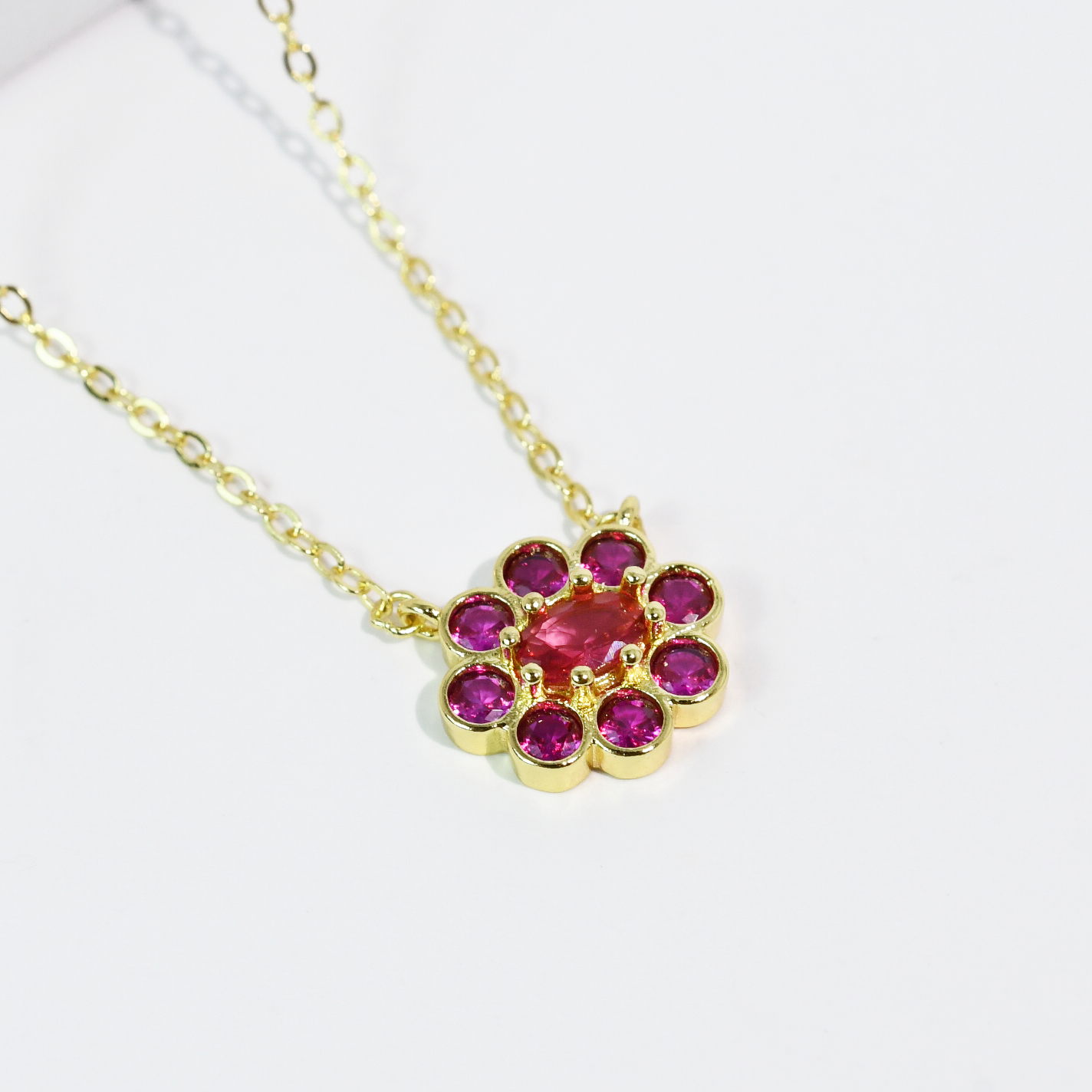 Hydrangea Pink Necklace