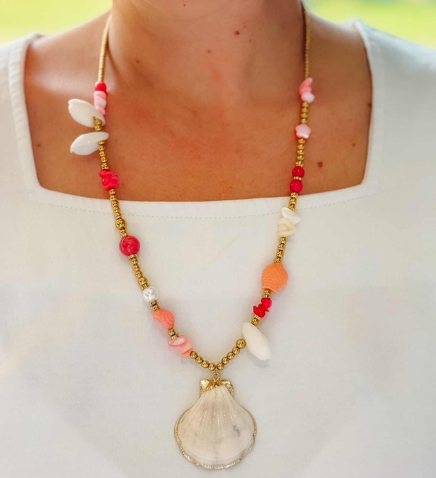 Ocean Breeze Beaded Necklace
