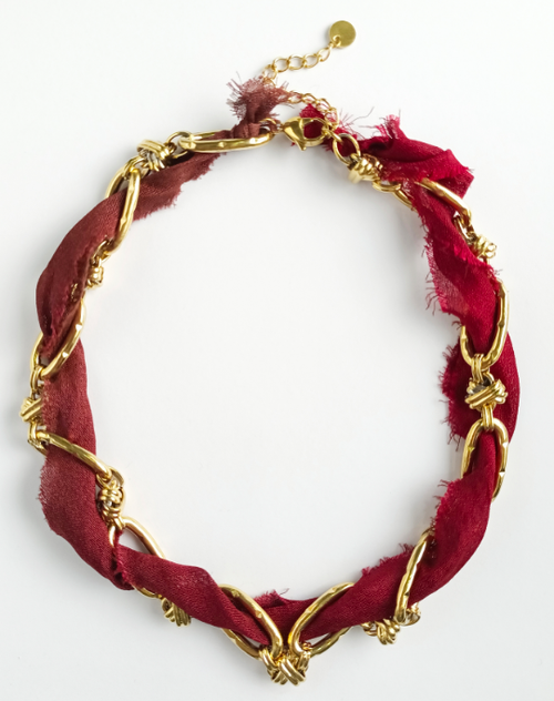 Don't Get it Twisted Maroon Collar (Pre-order)