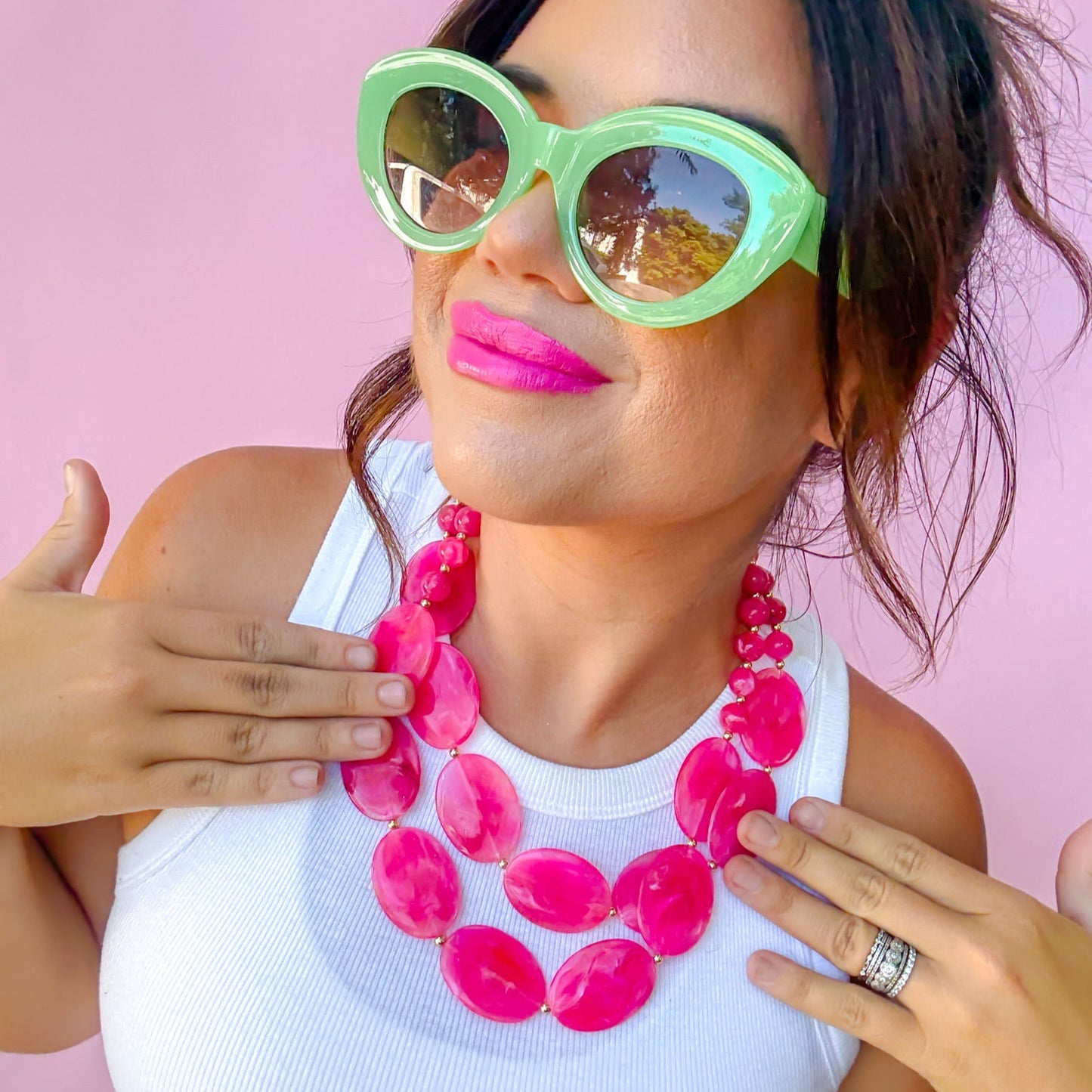 Peony Double Haze Necklace