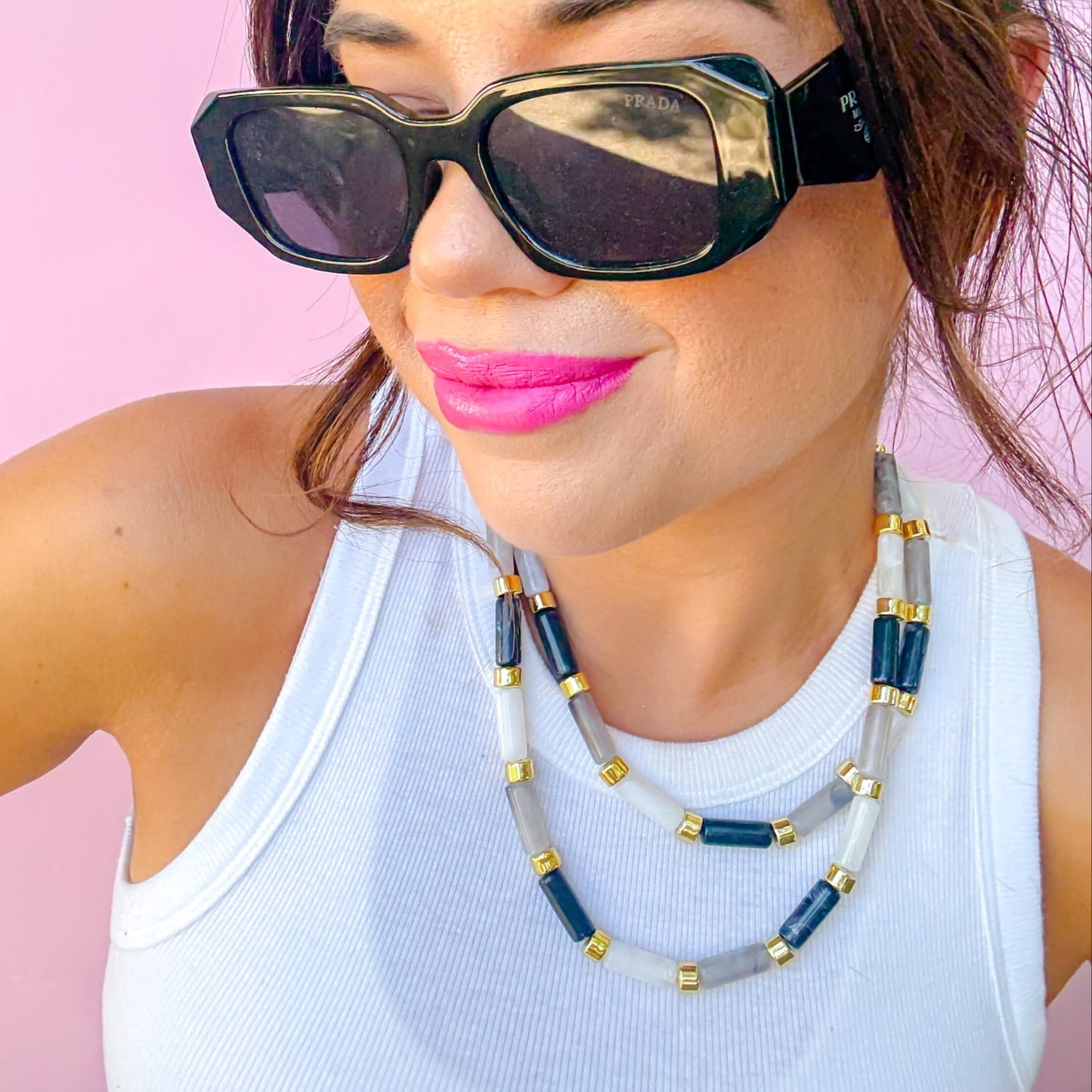 Charcoal Candy Bar Chic Necklace
