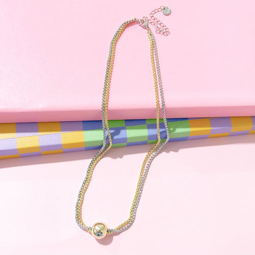 Duo Fireball Necklace