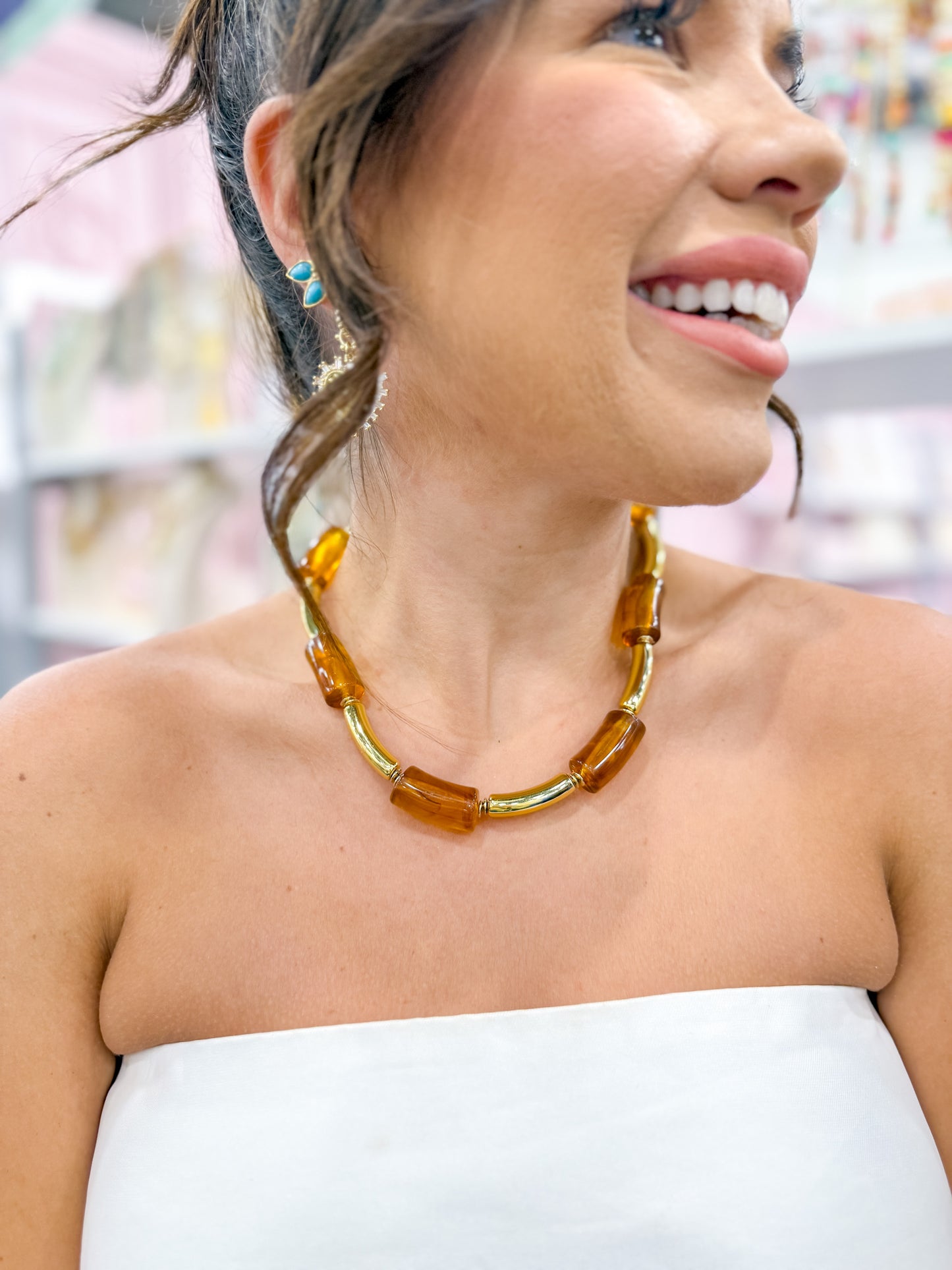Worth Remembering Chunky Statement Necklace