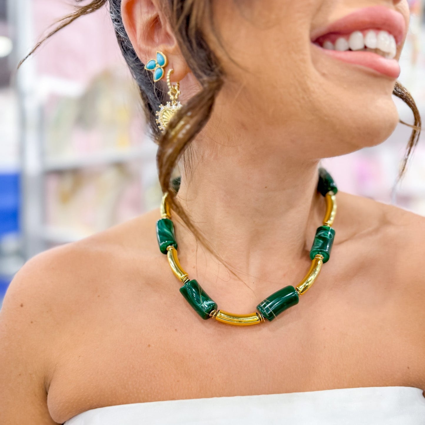 Worth Remembering Chunky Statement Necklace