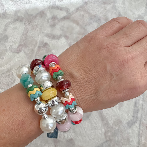 Silver Lady Bracelet Stack
