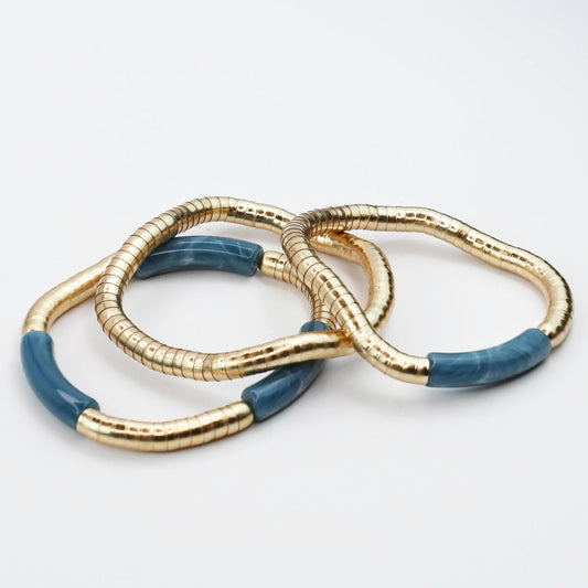 Imperial Blue Stretch Bracelet Set