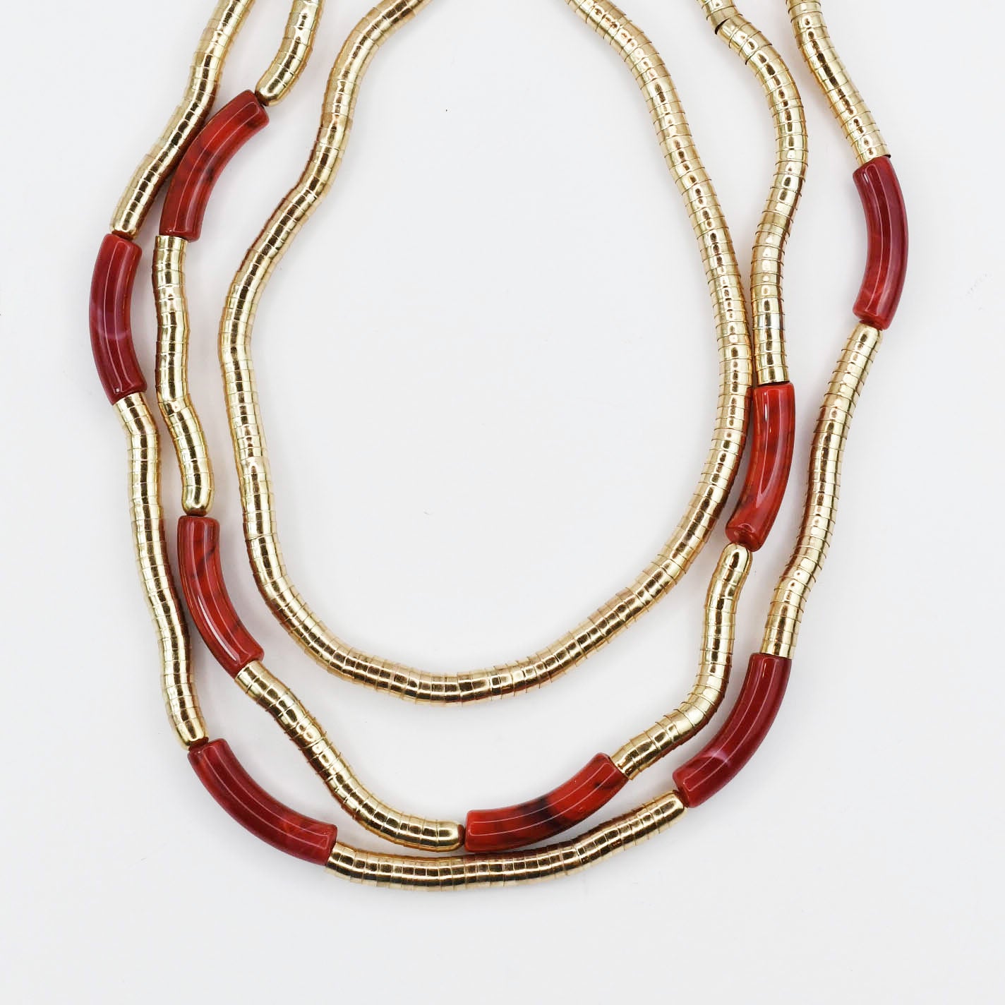 Imperial Red Layered Necklace