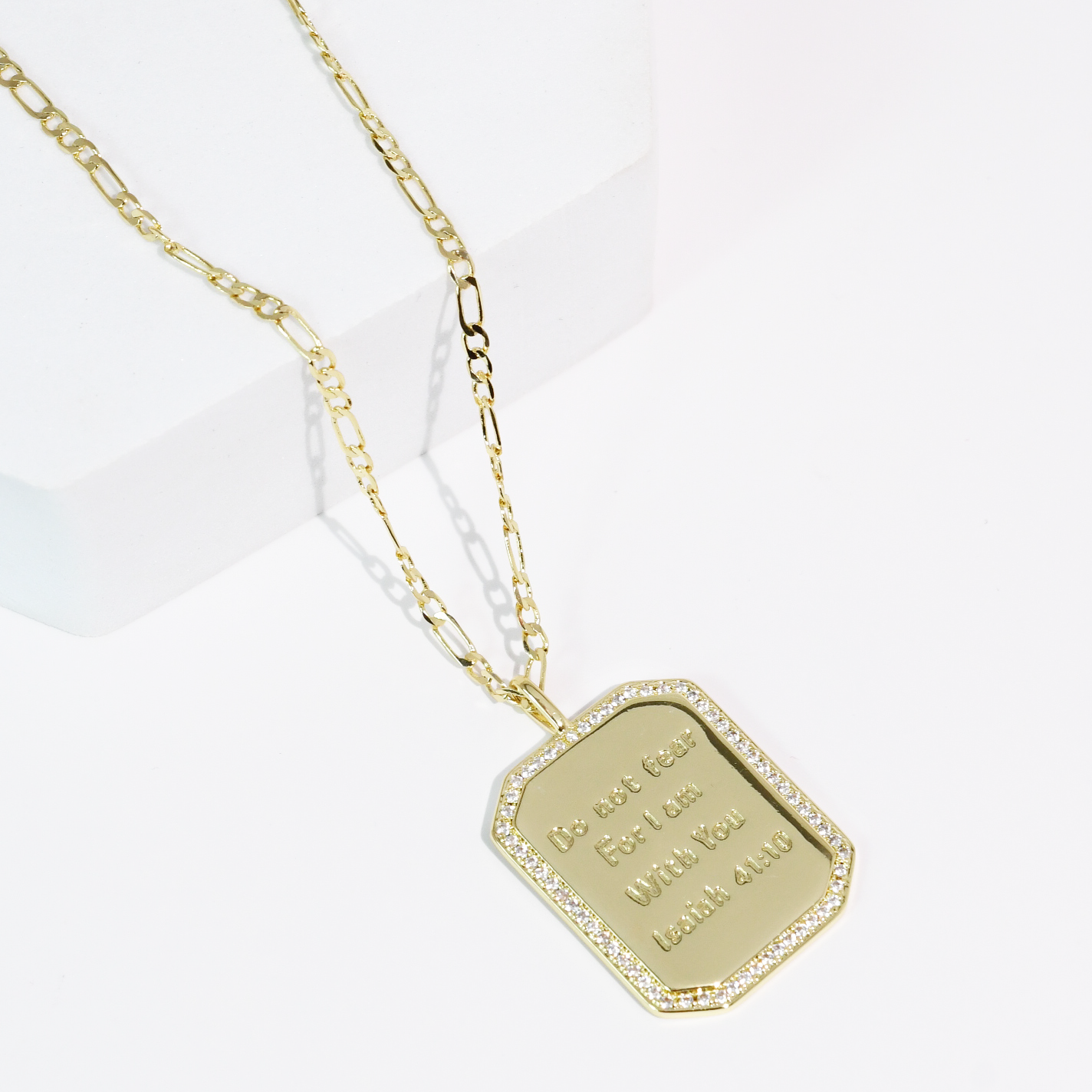 Isaiah 41:10 Gold Necklace
