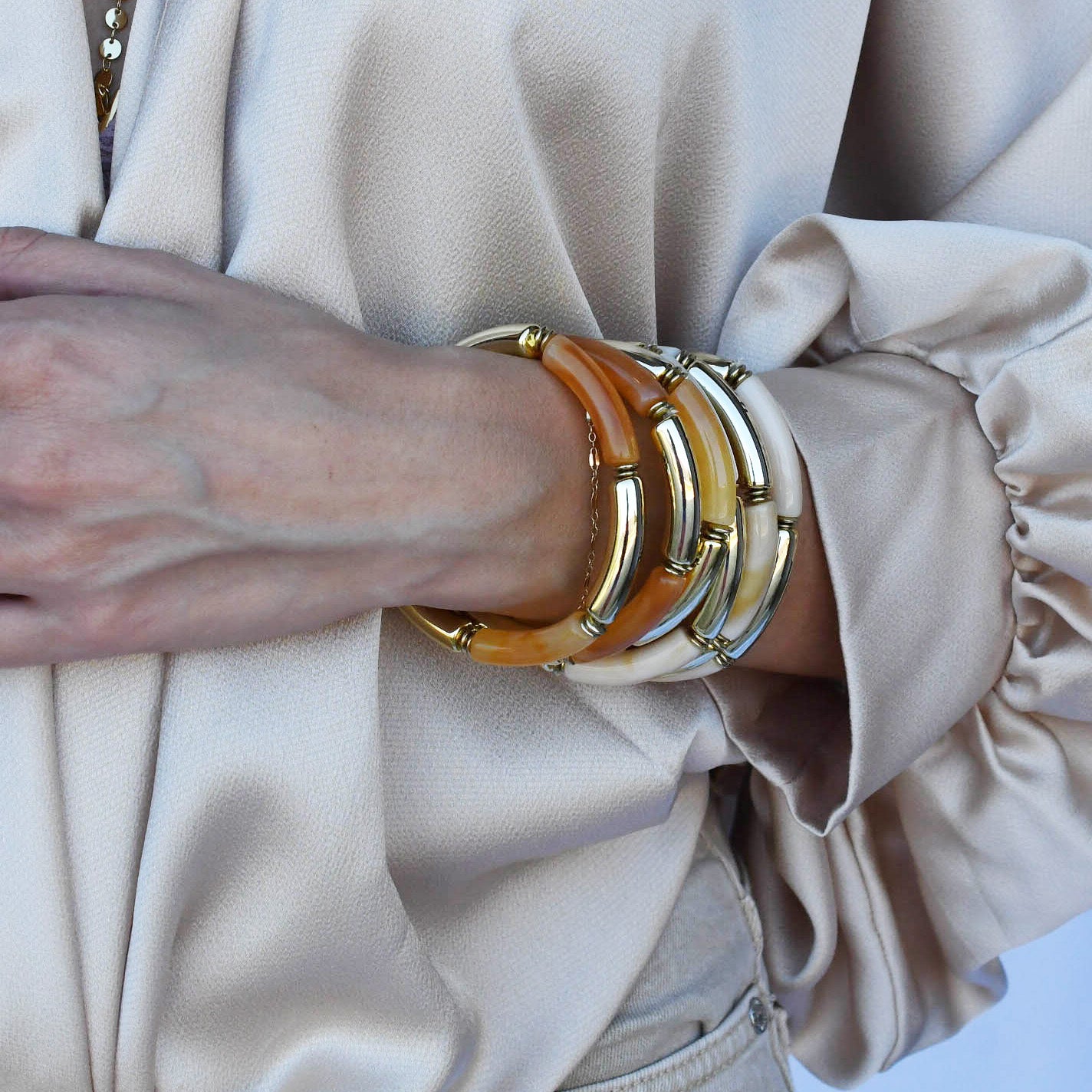 Live a Little Skinny Stretch Bracelet