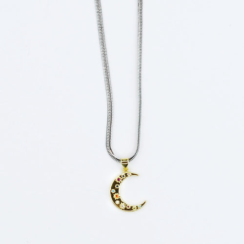 Lunar Stellar Pendant Necklace