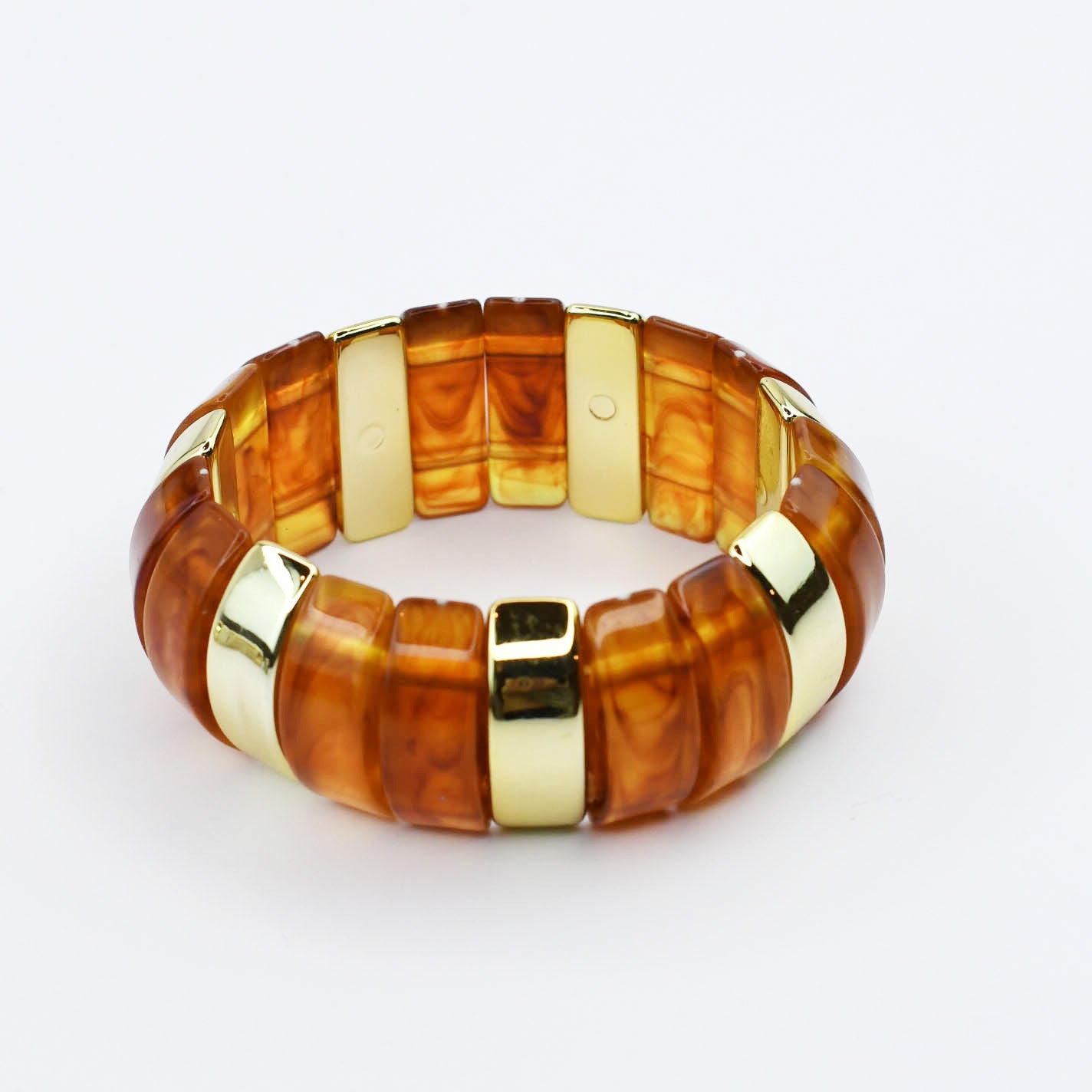 Chunky Resin & Marble Bracelet