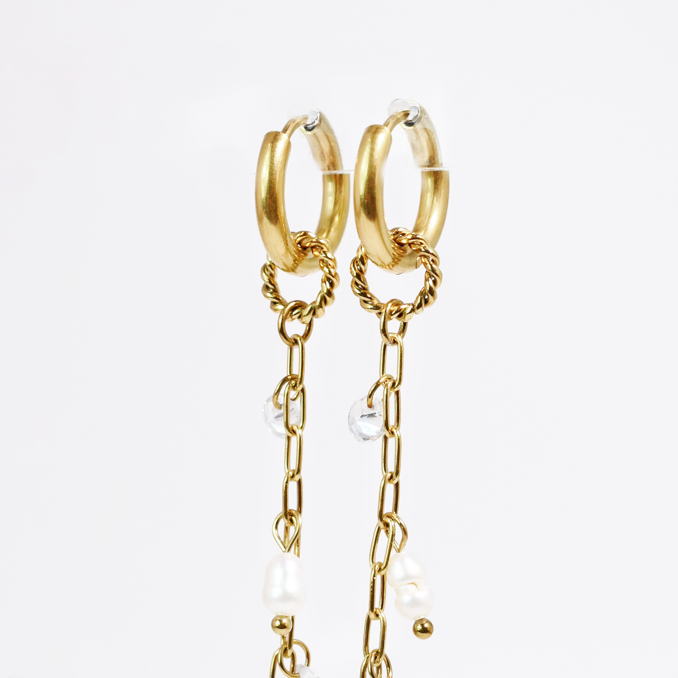 Pearl Drops Love Waterproof Earrings
