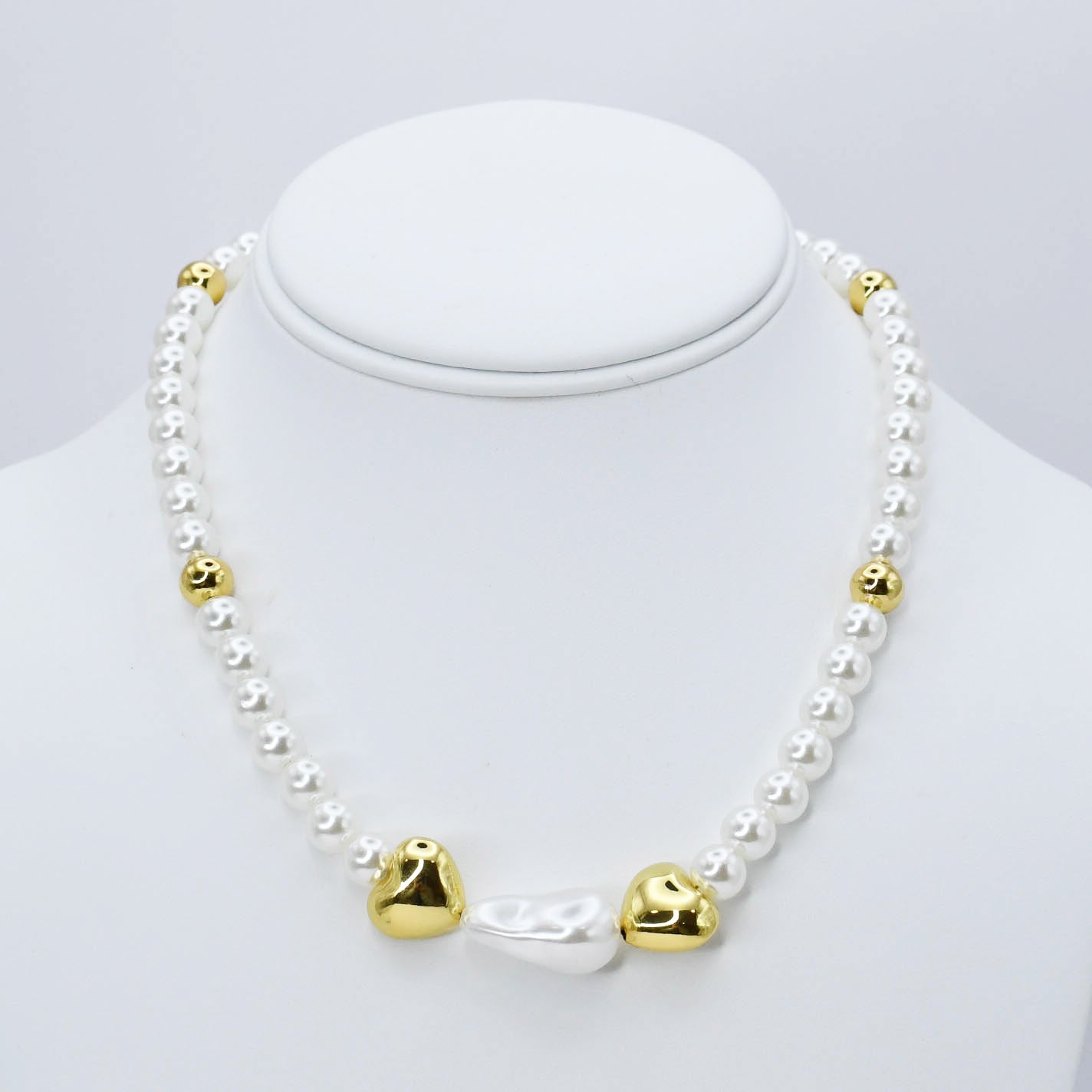 Pearl Heartbeat Necklace I-62