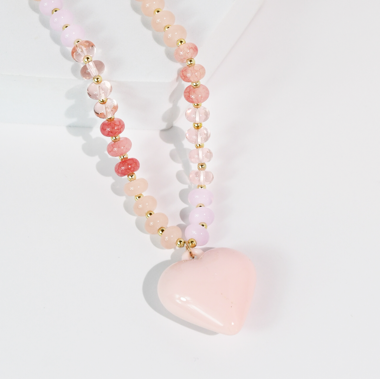 Happy colorful heart Necklace